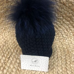 Gorro tapaorejas (color-marino) "COUNTRY SENSAT" (lana)