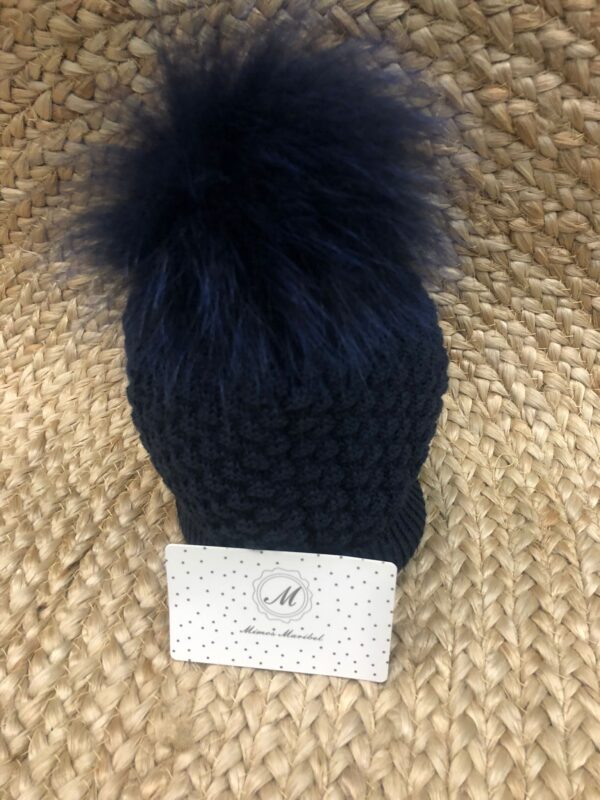 Gorro tapaorejas (color-marino) "COUNTRY SENSAT" (lana)
