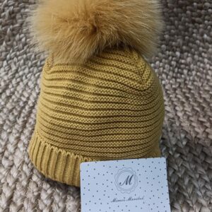 Gorro tapaorejas (color-mostaza) “COUNTRY SENSAT” (lana)