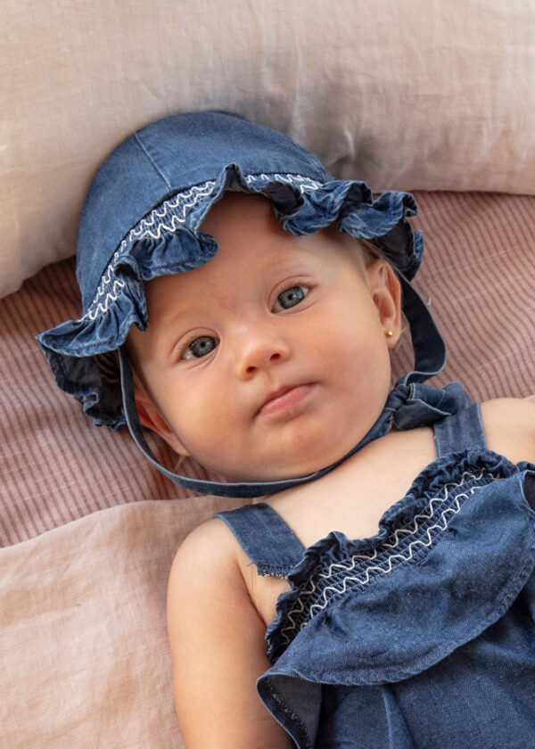 Gorro ECOFRIENDS Lyocell Tencel™ recién nacida niña