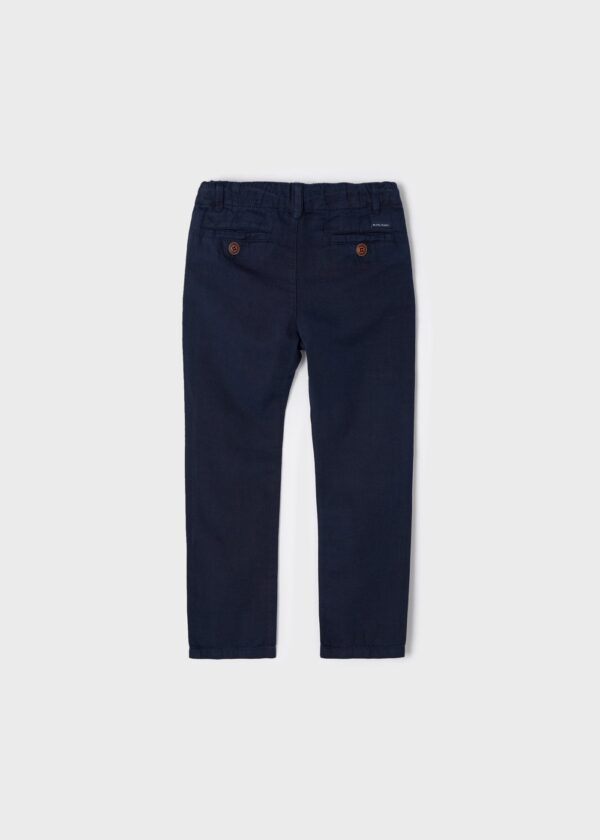 Pantalón largo lino sarga niño - Imagen 3