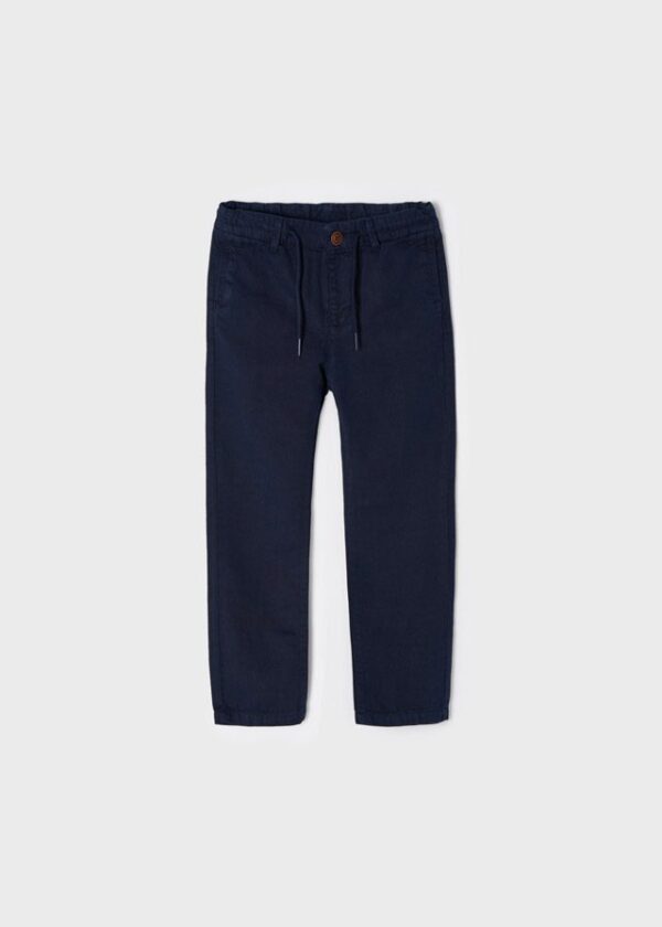 Pantalón largo lino sarga niño