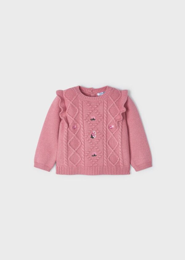 Jersey con flores bordadas para bebé