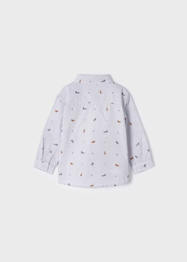 Camisa manga larga con estampado para bebé ECOFRIENDS - Imagen 3