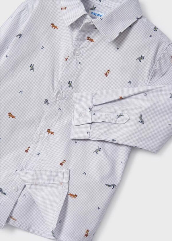 Camisa manga larga con estampado para bebé ECOFRIENDS - Imagen 4