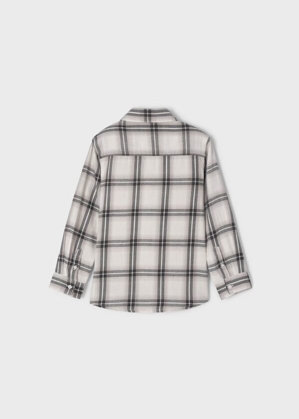Camisa manga larga de cuadros para niño ECOFRIENDS - Imagen 3