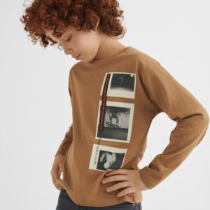 Camiseta manga larga con motivo skate para chico ECOFRIENDS