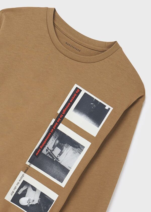 Camiseta manga larga con motivo skate para chico ECOFRIENDS - Imagen 4
