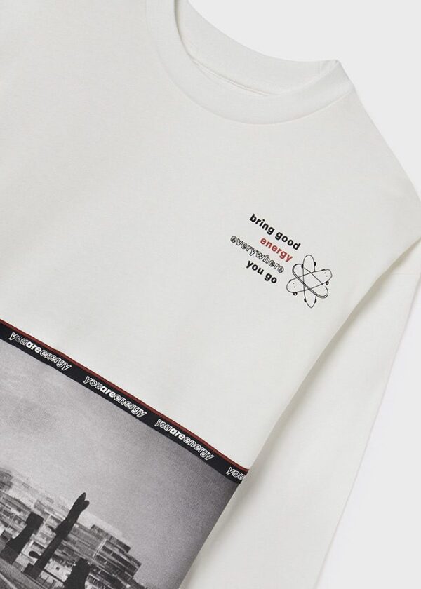 Camiseta manga larga con gráfica para chico ECOFRIENDS - Imagen 4