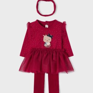 Conjunto falda tutu 3 piezas para recién nacido