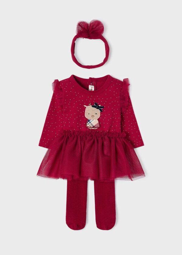 Conjunto falda tutu 3 piezas para recién nacido
