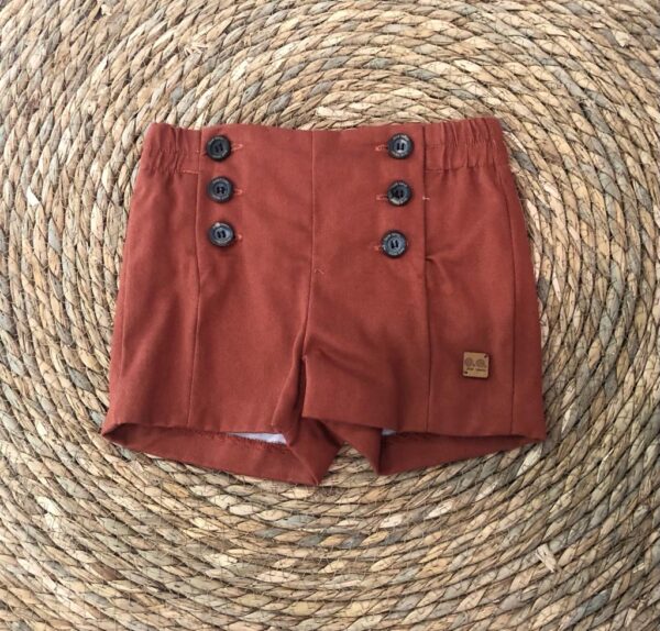 Pantalón corto sarga