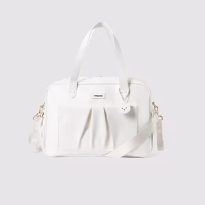 Bolso de maternidad con pliegue para bebé Crema, Cielo, Rosette, Crudo