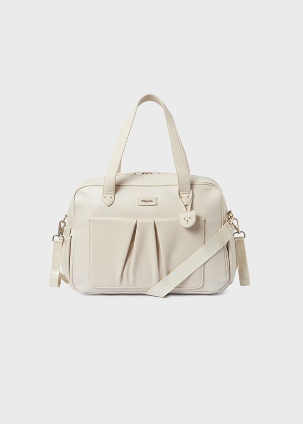 Bolso de maternidad con pliegue para bebé Crema, Cielo, Rosette, Crudo - Imagen 4