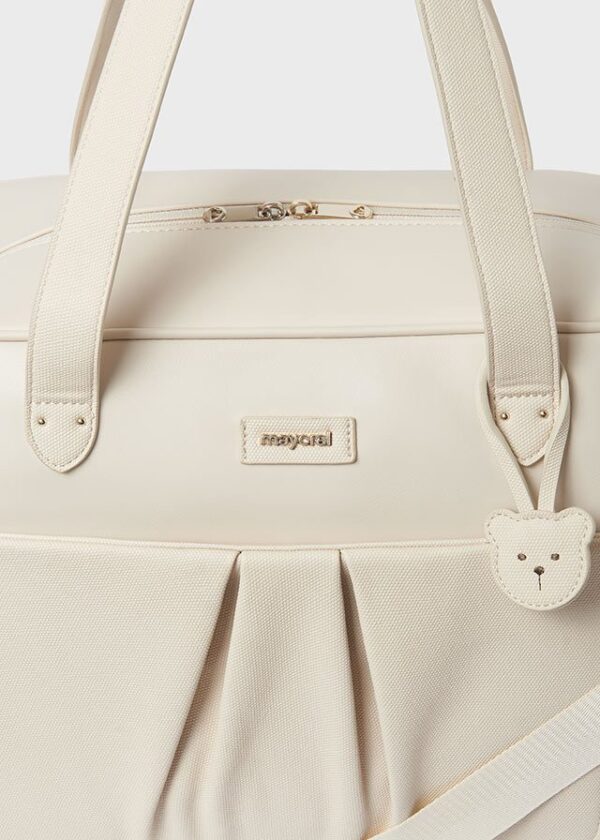 Bolso de maternidad con pliegue para bebé Crema, Cielo, Rosette, Crudo - Imagen 3