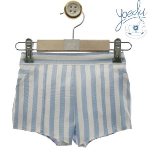 Pantalon bebe rayas celeste