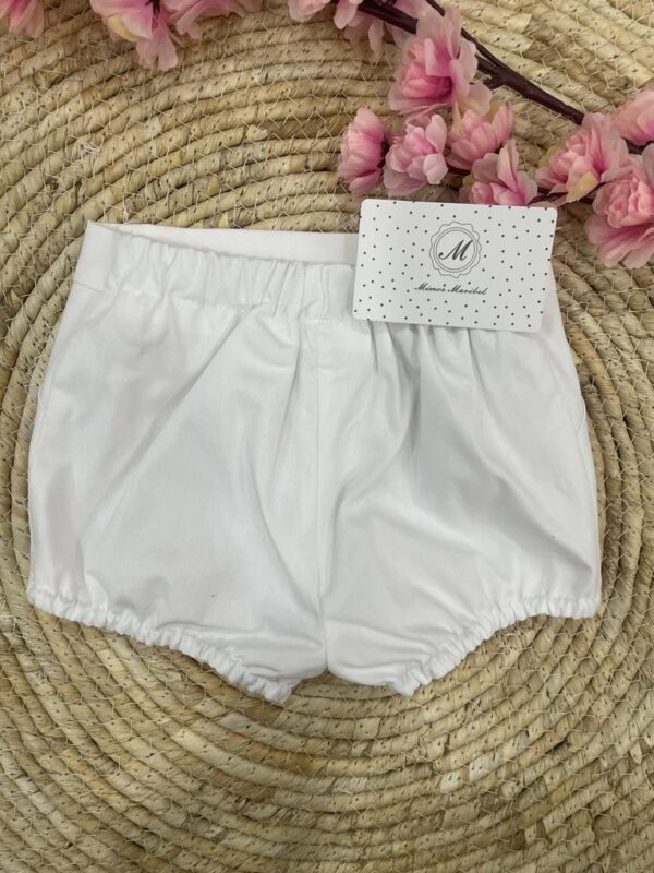 Pantalon bebe blanco - Imagen 3