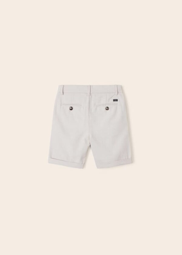 Bermuda con cintura ajustable en lino para niño - Imagen 5