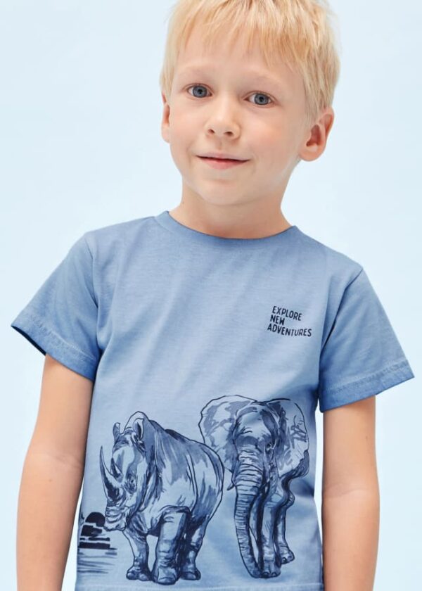 Camiseta de manga corta con motivo estampado para niño - Imagen 3