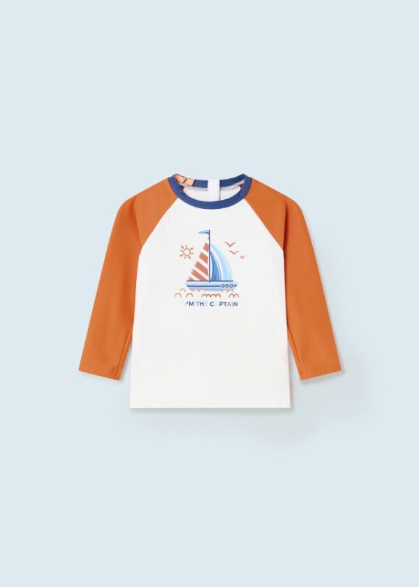 Camiseta manga larga con protección solar para bebé