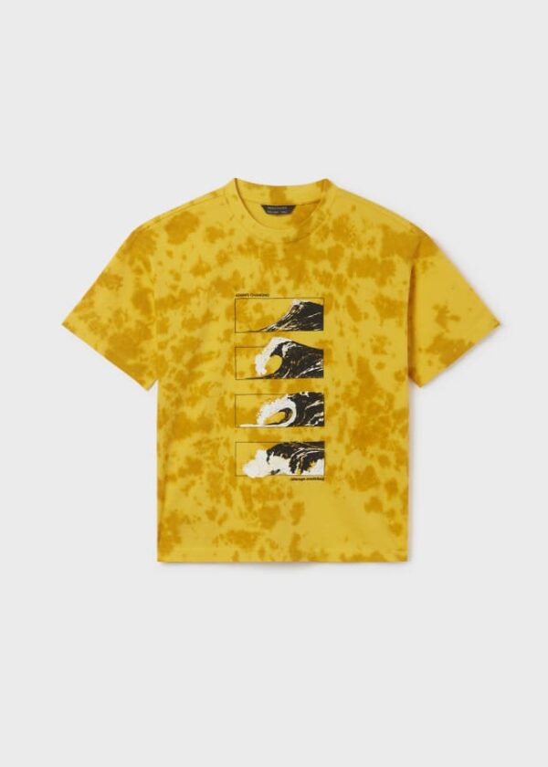 Camiseta tie dye con motivo estampado de algodón para chico - Imagen 3