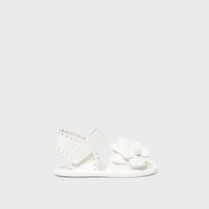 Sandalia estampada con cierre de velcro para recién nacido