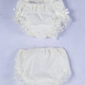 Braguita organdi con encajes