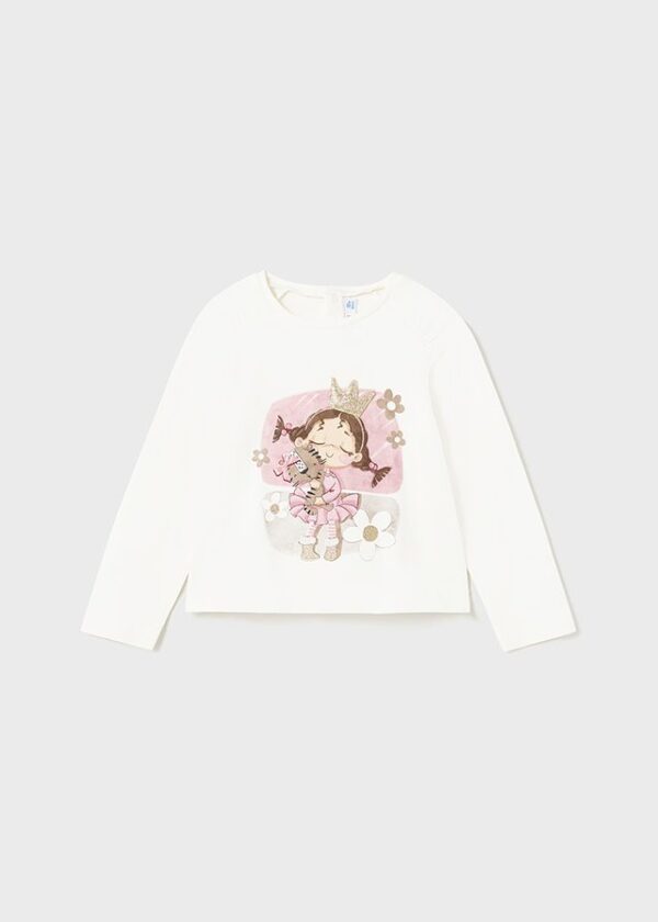 Camiseta m/l crudo