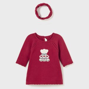 Vestido tricot con diadema Better Cotton recién nacido