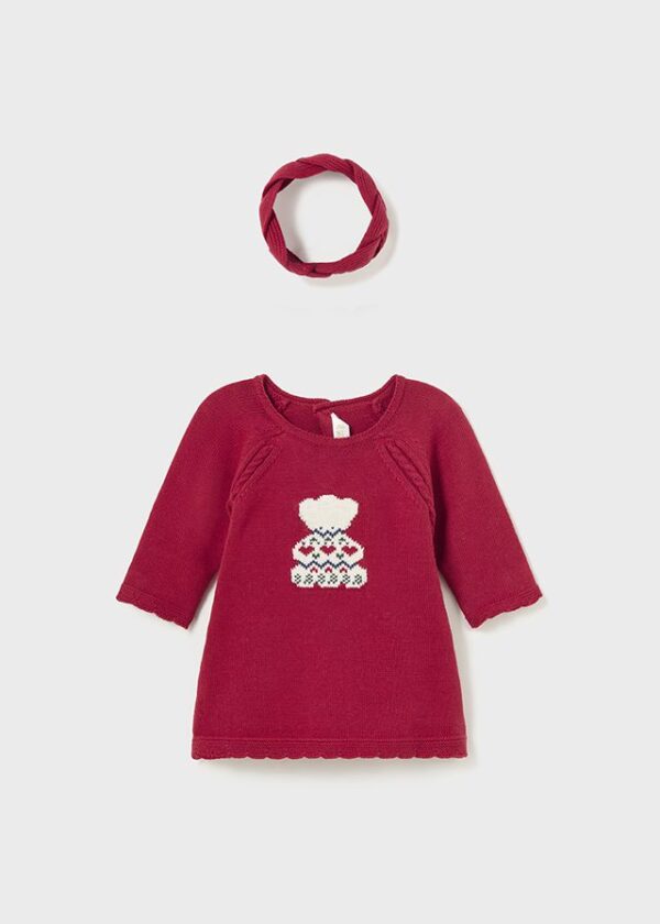 Vestido tricot con diadema Better Cotton recién nacido