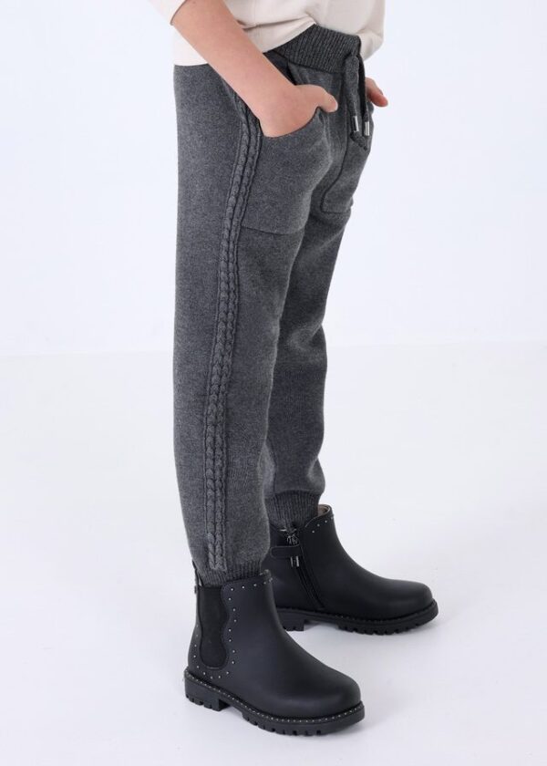 Pantalón jogger tricot niña titanio - Imagen 4