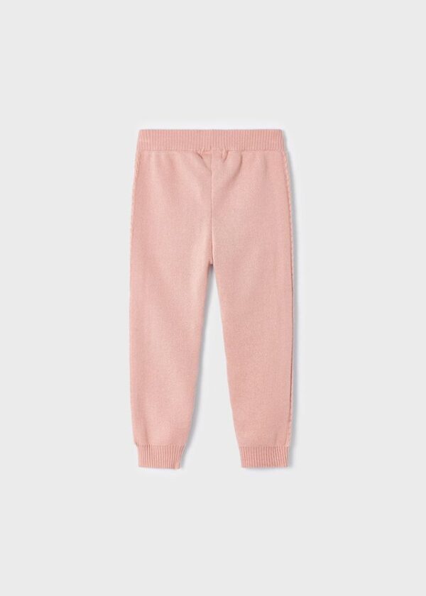 Pantalón jogger tricot niña nude - Imagen 3