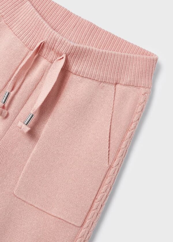 Pantalón jogger tricot niña nude - Imagen 4