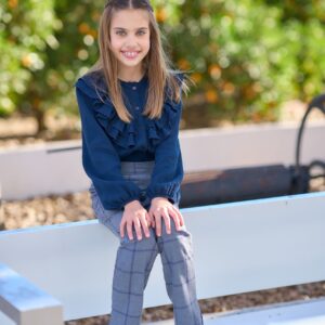 Blusa niña marino liso