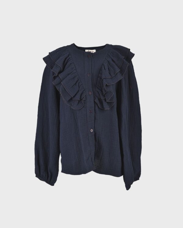 Blusa niña marino liso - Imagen 3