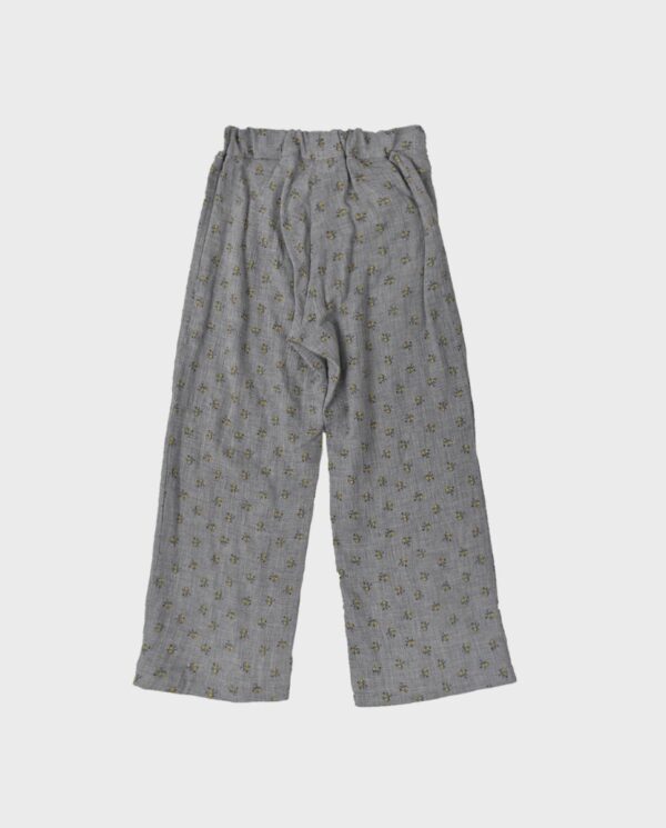 Pantalón niña florecillas mostazas - Imagen 3