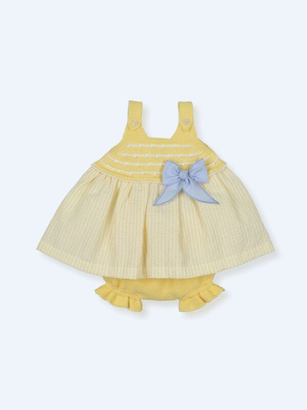 Vestido Punto y tejido seeksuker con culotte CALA MACARELLA