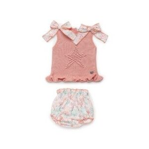 Conjunto Braga Tela Estrella Con Corales