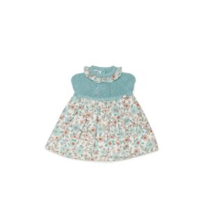 Vestido Cuerpo Punto Flores