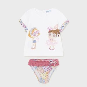 Conj. Camiseta culetin, Rosa