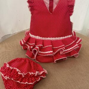 Traje De Flamenca, Modelo Alba Rojo