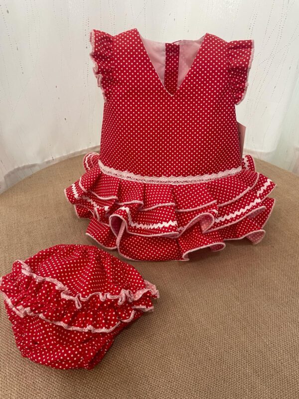 Traje De Flamenca, Modelo Alba Rojo