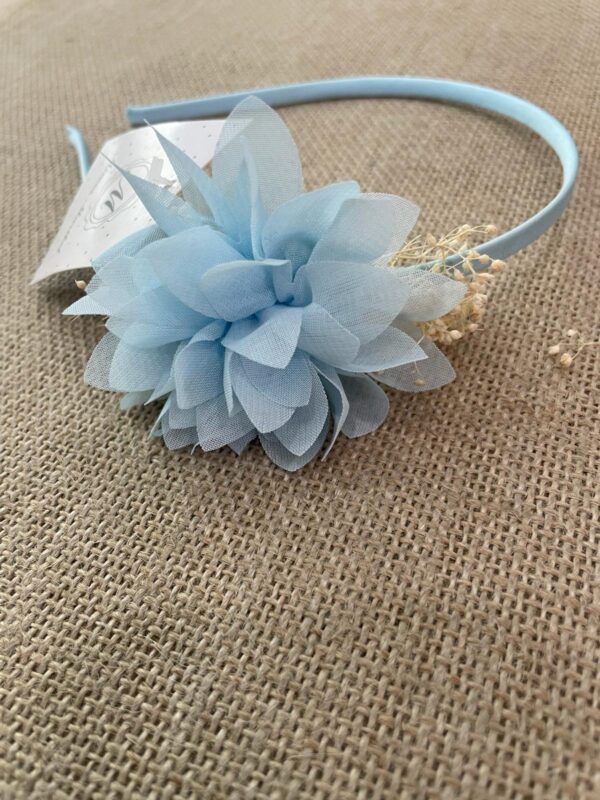 Diadema con clavel grande de bambula - Imagen 2