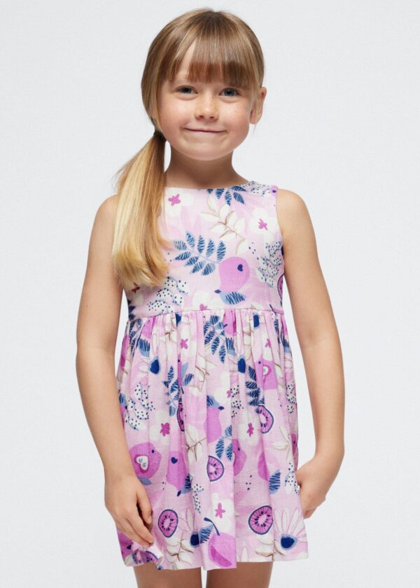 Vestido estampado niña - Imagen 2