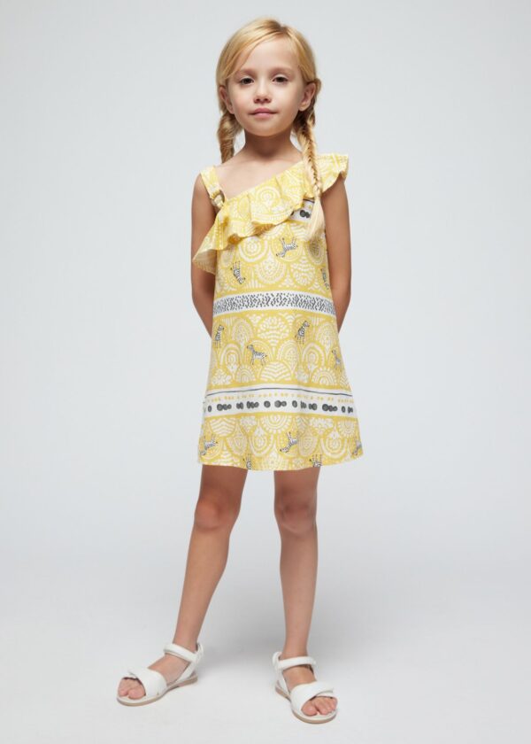 Vestido asimétrico Better Cotton niña - Imagen 4