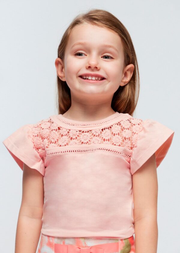 Camiseta guipur Better Cotton niña - Imagen 4