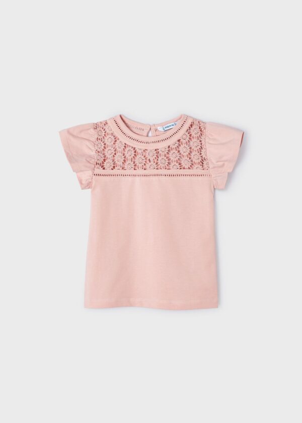 Camiseta guipur Better Cotton niña - Imagen 5