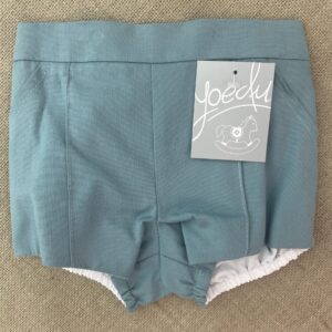 Pantalon bebe verde empolvado