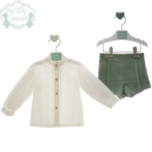 Conjunto Bebe pantalon corto "FAMILIA MANILA"
