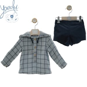 Conjunto Bebe pantalón corto "FAMILIA ACUARELA"